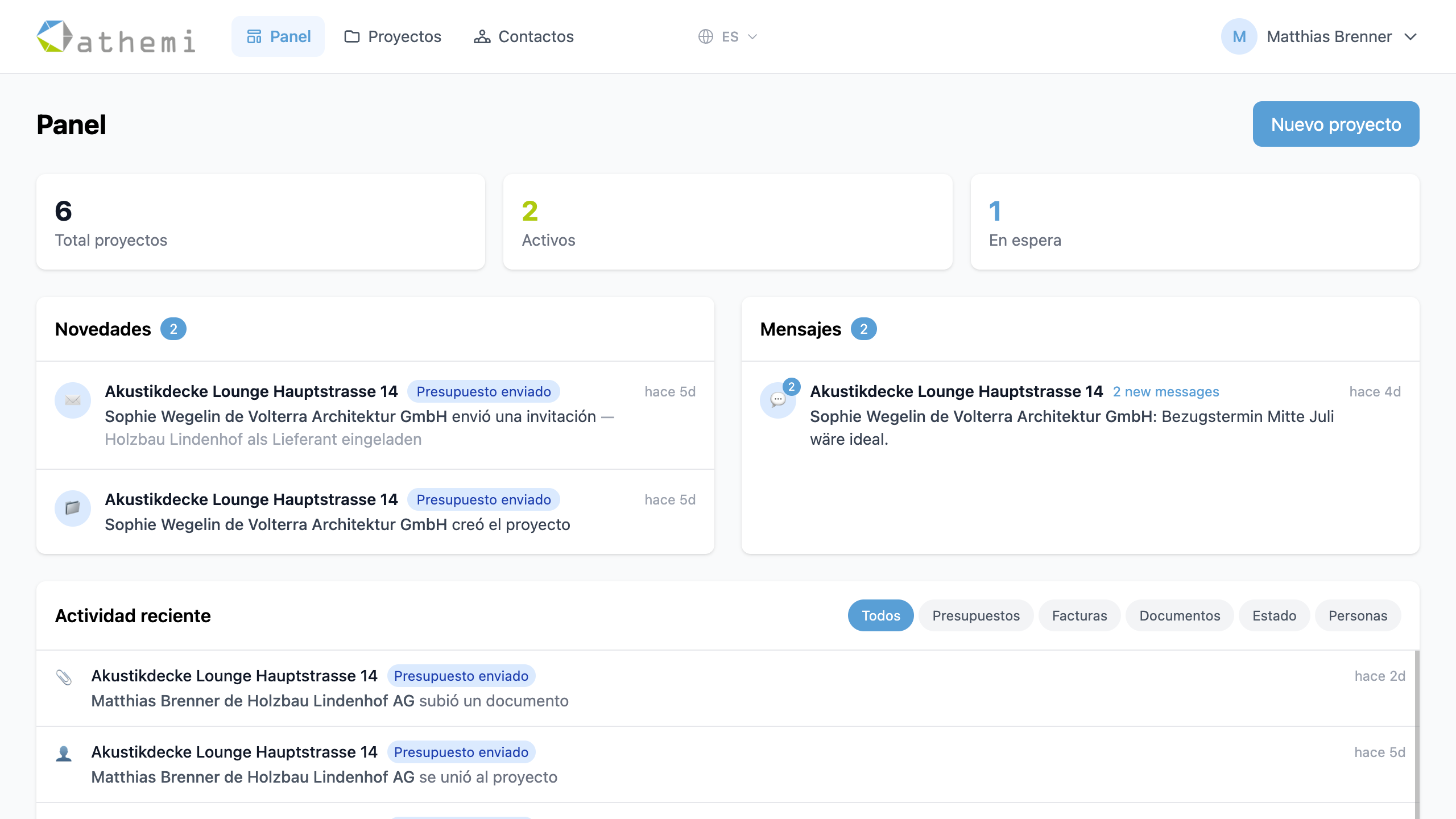 ATHEMI Dashboard