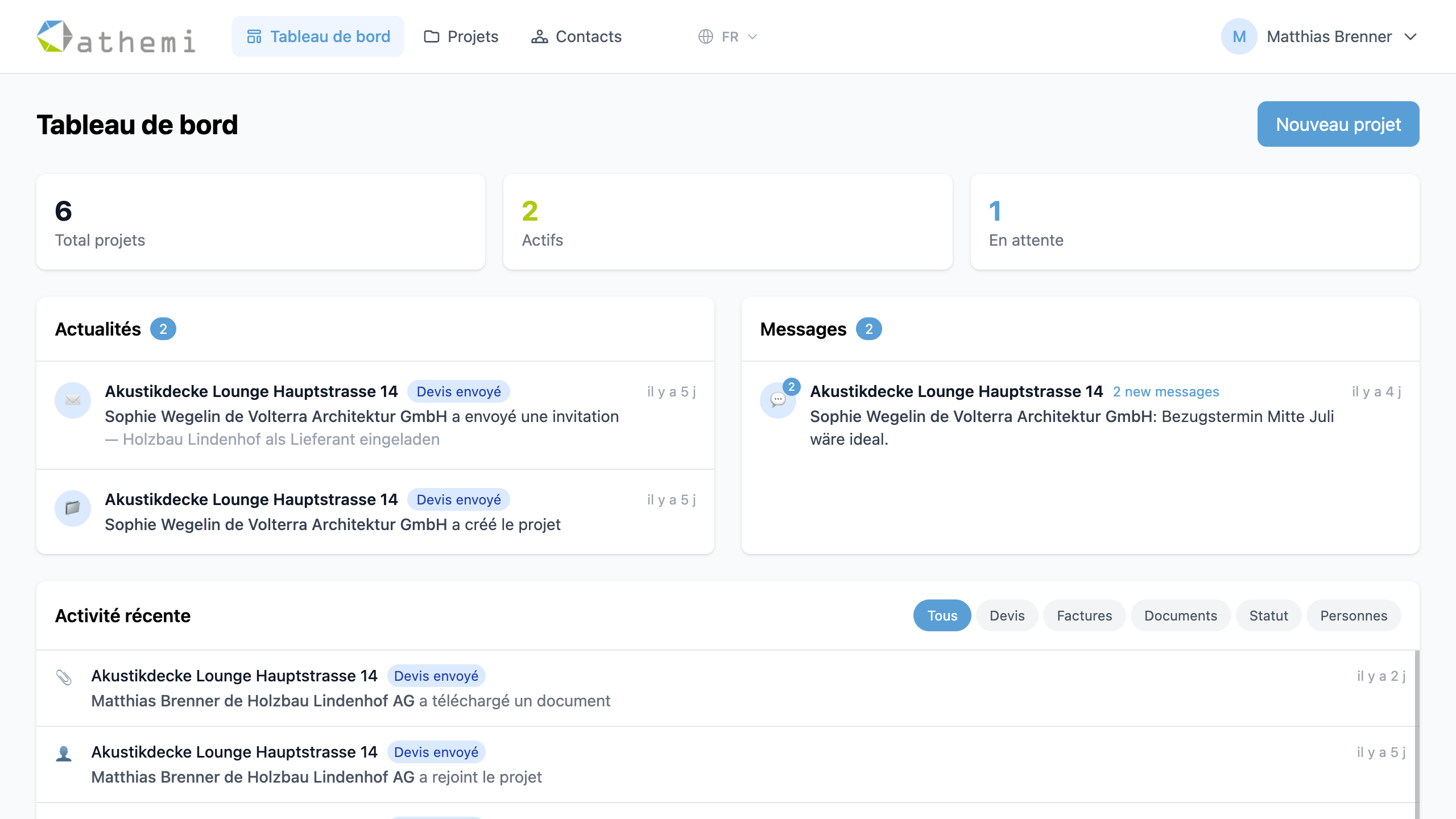 ATHEMI Dashboard